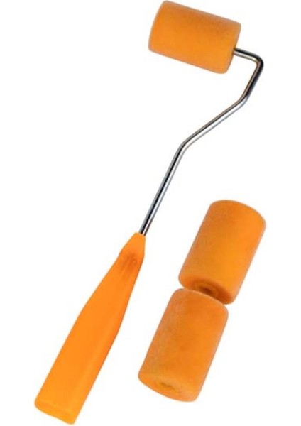 Metal Saplı Kadife Boyama Rulo Set 5cm