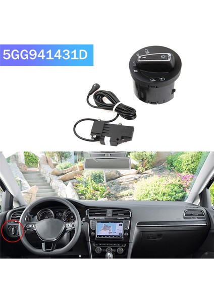 Ön Far Işık Sensörü Modülü Otomatik Anahtar Kontrolü Golf 7 Mk7 Mkvıı 2015 5GG941431D (Yurt Dışından)