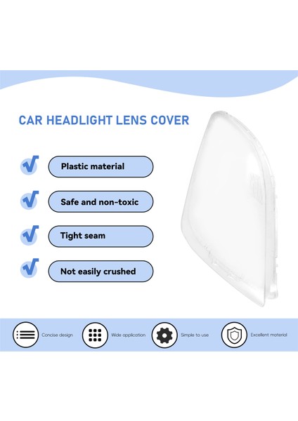 Araba Far Mercek Kapağı Şeffaf Kabuk Swift 2005 2006 2007 2008 2009 2010 2011-2016 Sol (Yurt Dışından)