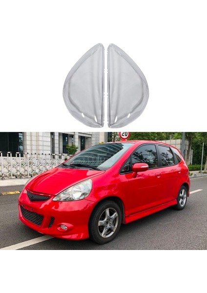 Far Kapağı, Araba Şeffaf Abajur Işık Lambası Kapağı Cam Abajur Ön Far Kabuğu Hatchback 03-07 Için Uygun, Şeffaf Renk (Yurt Dışından)