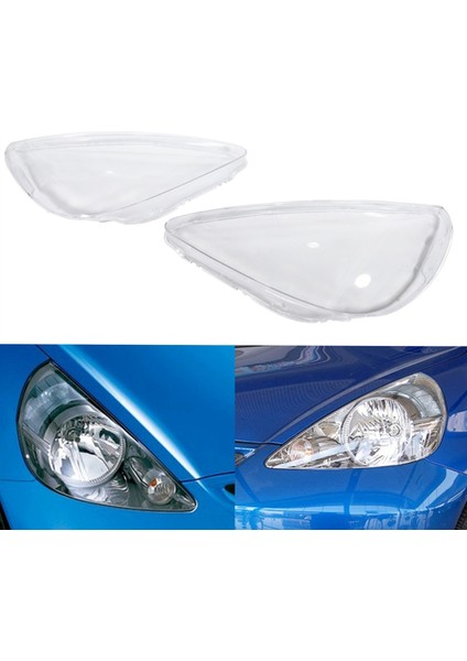 Far Kapağı, Araba Şeffaf Abajur Işık Lambası Kapağı Cam Abajur Ön Far Kabuğu Hatchback 03-07 Için Uygun, Şeffaf Renk (Yurt Dışından)