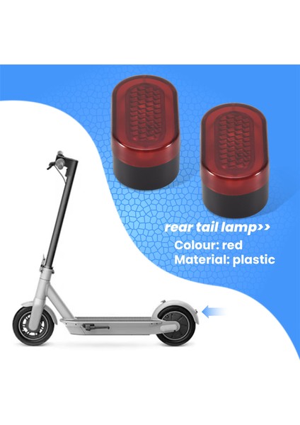 Fren Lambası Kapağı, Arka Stop Lambası Stop Lambası Fren Lambası Kapağı Max G30 Scooter Aksesuarları Için, Kırmızı (Yurt Dışından)