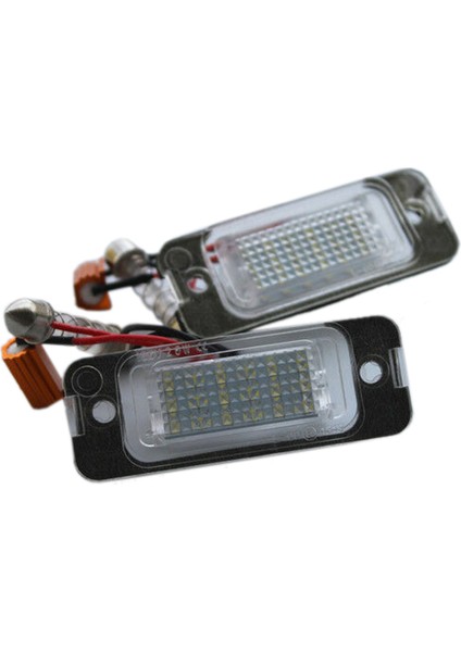 Plaka Aydınlatması, 2x Araba LED Plaka Lambası - W163 W164 X164 Ml, Siyah ve Beyaz (Yurt Dışından)