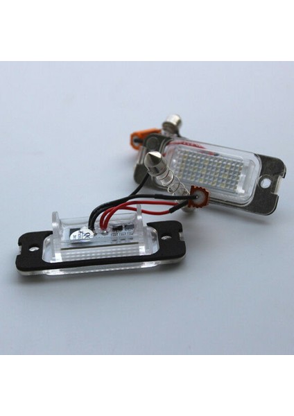 Plaka Aydınlatması, 2x Araba LED Plaka Lambası - W163 W164 X164 Ml, Siyah ve Beyaz (Yurt Dışından)
