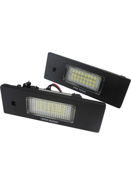 Plaka Lambası, Için - 1 6 Z Serisi E81 E87 E63 E64 Z4 Mini LED Hata Yok Plaka Lambası 63267165735 63267193294, Siyah (Yurt Dışından)