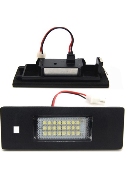 Plaka Lambası, Için - 1 6 Z Serisi E81 E87 E63 E64 Z4 Mini LED Hata Yok Plaka Lambası 63267165735 63267193294, Siyah (Yurt Dışından)