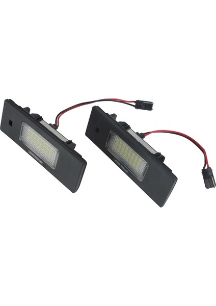 Plaka Lambası, Için - 1 6 Z Serisi E81 E87 E63 E64 Z4 Mini LED Hata Yok Plaka Lambası 63267165735 63267193294, Siyah (Yurt Dışından)