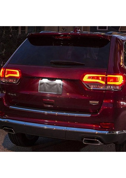 Araba Plaka Lambası, Araba Tekne Motosiklet Otomotiv Uçak Rv Kamyon Römork Dış Lambalar Için 6 LED Plaka Lambası, Siyah (Yurt Dışından)