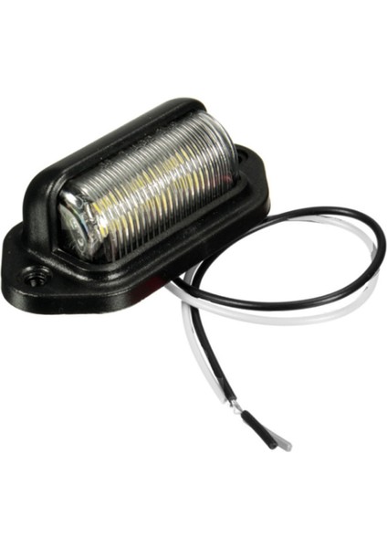 Araba Plaka Lambası, Araba Tekne Motosiklet Otomotiv Uçak Rv Kamyon Römork Dış Lambalar Için 6 LED Plaka Lambası, Siyah (Yurt Dışından)