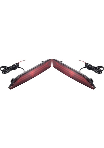 Arka Tampon Lambası, 2 Adet -V 2007 2008 2009 Çok Işlevli LED Arka Tampon Lambası Sis Lambası Otomatik Ampul Fren Reflektörü, Kırmızı (Yurt Dışından)