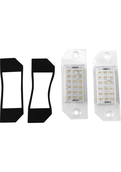 Plaka Lambası, 2 Adet LED Plaka Lambası Aydınlatma Yükseltmesi Focus 2 225 C Max 2003 2004 2005 2006 2007, Siyah (Yurt Dışından)