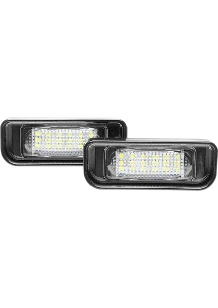 Araba Plakası, 2 Adet Beyaz LED Numaralı Plaka Lambası W220 S Sınıfı 1999-2005, Siyah (Yurt Dışından)