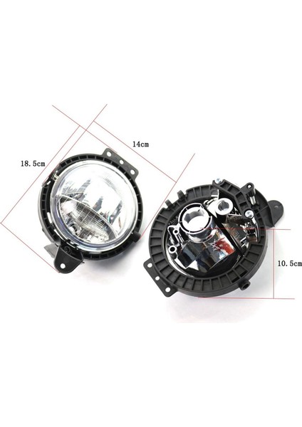 Ön Tampon Sis Lambası, Otomotiv Ön Tampon Sis Lambası Gündüz Farları Mini R55 R56 R57 R58 R59 06-2014 63172751295, Şeffaf ve Siyah (Yurt Dışından)