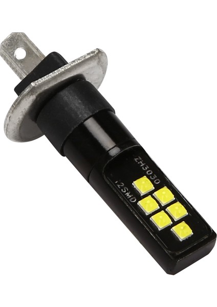 Sis Parlak, 2 Adet H1 Araba LED 12V-24V 12SMD Ampul 3030 Yonga Seti, W5W AMPUL194 Sis Farları Için Beyaz, Siyah (Yurt Dışından)