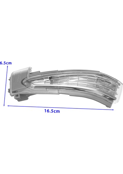 Sinyal Lambası, Araba Kanadı Dikiz Aynası Sinyal Lambası 6325J4 6325J5 508 Ds5 C4 2010-2016 Için, Beyaz ve Gri (Yurt Dışından)