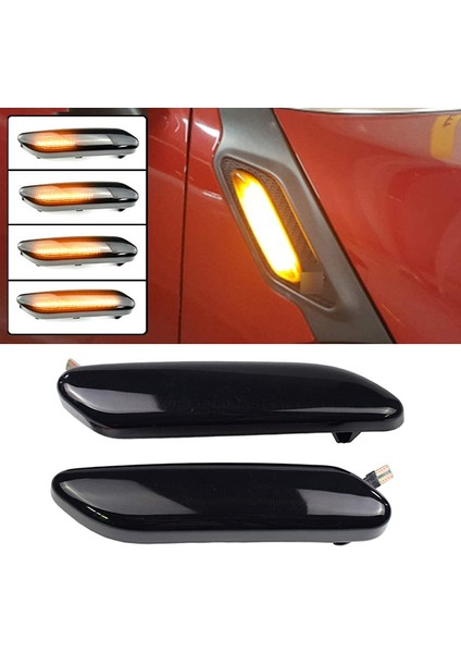 Yan Işaret Lambası, Araba Dinamik Amber LED Ön Yan Işaret Lambası Mini R60 Countryman R61 Için Dönüş Sinyal Lambası, Dumanlı (Yurt Dışından)