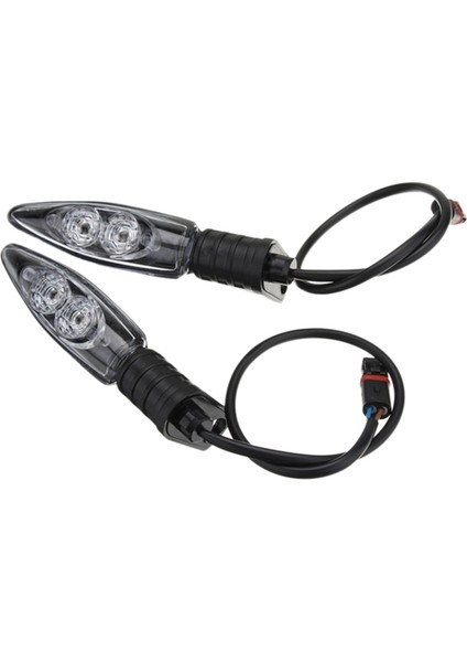 Dönüş Sinyali, Motosiklet LED Ön ve Arka Dönüş Sinyali Göstergesi R1200 F800 F650GS F700GS, Siyah (Yurt Dışından)