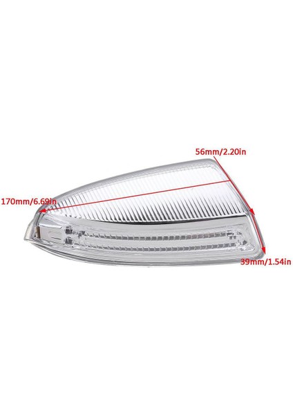Kapı Parlak,yan Kapı LED Işık Lambaları,kapı Kanat Aynası Dönüş Sinyali - W204 W164 ml Sınıfı ML300 Sağ,gümüş (Yurt Dışından)