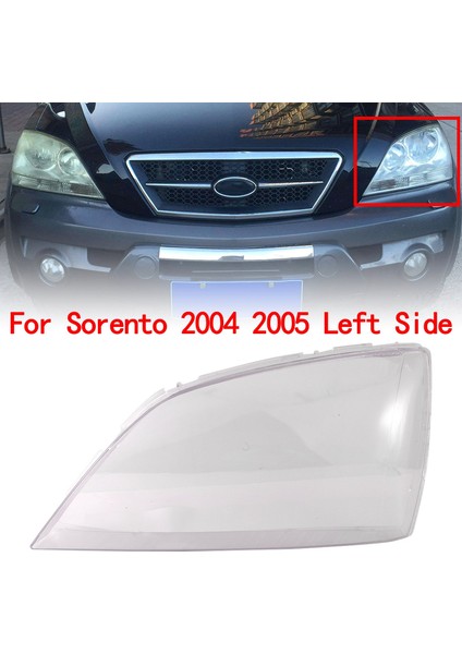 Far Abajur Kabuğu, Araba Ön Sol Taraf Far Şeffaf Lens Abajur Kabuğu Kapağı Sorento 2004 2005, Şeffaf (Yurt Dışından) fiyatları