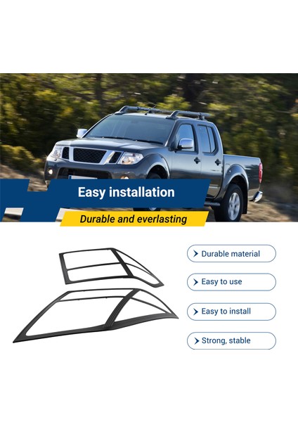 Far Kapağı, Araba Far Lambası Kaput Parçaları Navara D40 2006-2013 Aksesuarları Için Far Kapağı, Siyah (Yurt Dışından) indirimleri