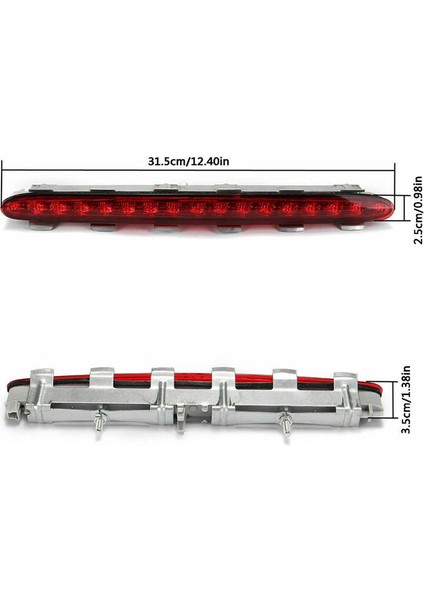 Araba Üçüncü Fren Lambası, LED Arka Üçüncü Fren Lambası Stop Lambası Kuyruk Clk W209 C209 2002-2009 2098201056, Gösterildiği Gibi (Yurt Dışından)