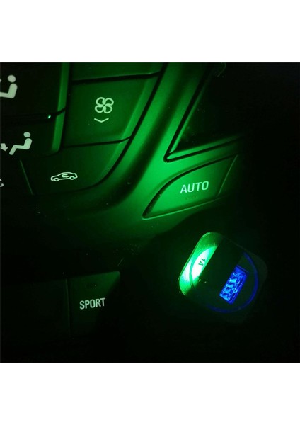 Atmosfer Işığı, 2 Adet Evrensel Mini USB LED Araba Işığı Otomatik Iç Atmosfer Renkli Dekoratif Lamba Aksesuarları, Siyah (Yurt Dışından)