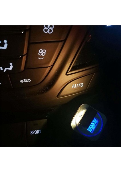 Atmosfer Işığı, 2 Adet Evrensel Mini USB LED Araba Işığı Otomatik Iç Atmosfer Renkli Dekoratif Lamba Aksesuarları, Siyah (Yurt Dışından)