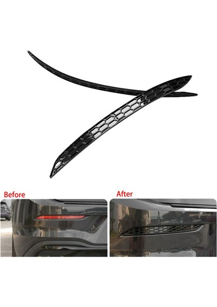Rline Reflektör, 2 Adet Arka Tampon Reflektör Şeritleri - Golf 8 Mk8 2020-2022 Dış Parçalar, Siyah (Yurt Dışından)