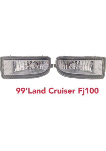 Koşu Işıkları, Land Cruiser 100 LC100 FJ100 1998-2007 Sis Farları Sürüş Merceği Için Sis Farları Lambası 8122160042 8121160122, Şeffaf (Yurt Dışından)