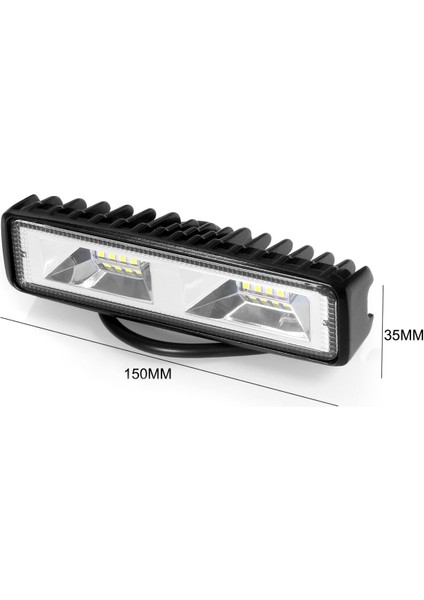 Genel Çalışma Işığı, 48W LED Işık Çalışma Lambası Sürüş Sis Offroad Suv 4WD Atv Tekne Otomobil Kamyon, Siyah (Yurt Dışından) modelleri
