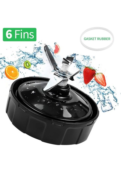 Ninja Için Aksesuarlar,16 Oz Bardak Autoauto-Iq BL660 BL663 BL663CO BL665Q BL740 Için 6 Fins Blender Bıçağı Yedek Parçaları (Yurt Dışından)