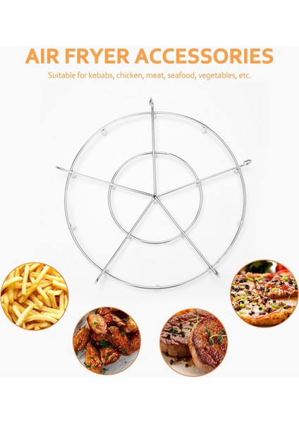 Ninja Için Aksesuarlar,ızgaralar Kurutma Rafları, Şiş Standı Foodi 8 Quart Air Fryer Aksesuarlarına Uygun (Yurt Dışından)