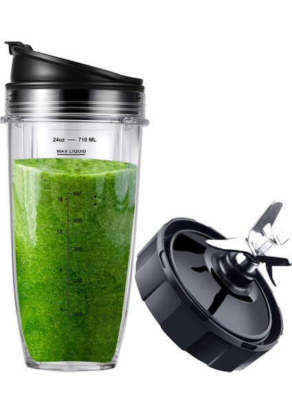 Ninja Için Aksesuarlar,blender BL450-30 BL456-30 BL480-30ECT Için Yedek Parçalar, 24OZ Bardaklar ve 7 Kanatlı Bıçak Aksesuarları (Yurt Dışından)