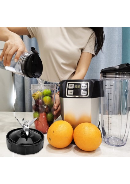 Ninja Için Aksesuarlar,blender BL450-30 BL456-30 BL480-30ECT Için Yedek Parçalar, 24OZ Bardaklar ve 7 Kanatlı Bıçak Aksesuarları (Yurt Dışından)