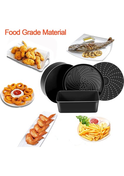 Ninja Için Aksesuarlar,foodi 6.5, 8qt Pişirme Seti, Aksesuar Tencere, Çok Amaçlı Tava ile Yapışmaz Pişirme Kabı, Gevrekleştirme Tavası, Ekmek Tavası (Yurt Dışından)