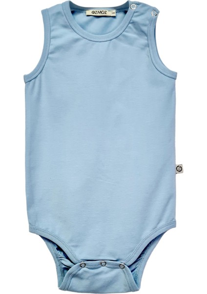 Kolsuz Mavi Unisex Bebek Body
