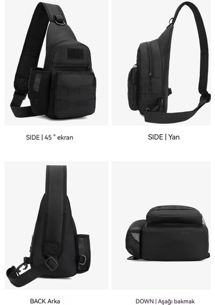 Erkekler Açık Çok Fonksiyonlu Crossbody Sırt Çantası Messenger Çanta (Yurt Dışından)