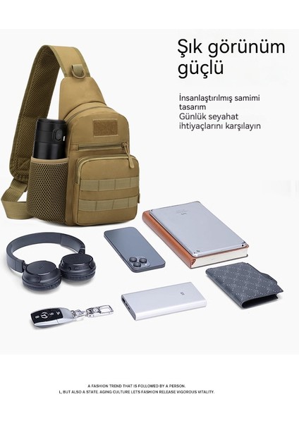 Erkekler Açık Çok Fonksiyonlu Crossbody Sırt Çantası Messenger Çanta (Yurt Dışından)