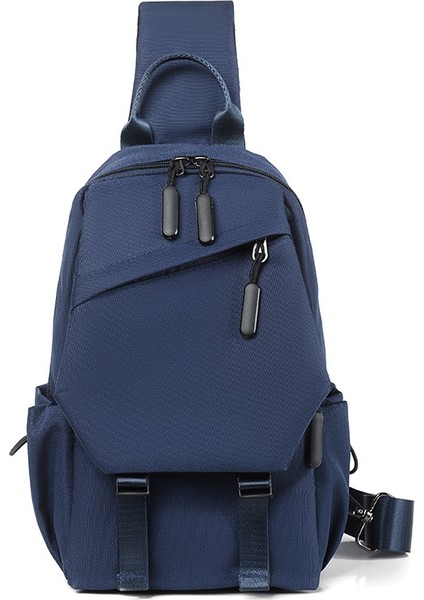 Erkekler Basit Casual Hafif Crossbody Çanta Göğüs Çantası (Yurt Dışından)