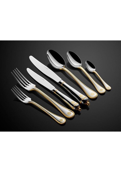 Lamedeore Royalty Yarım Gold Cuttery 89 Parça Çatal Bıçak Seti