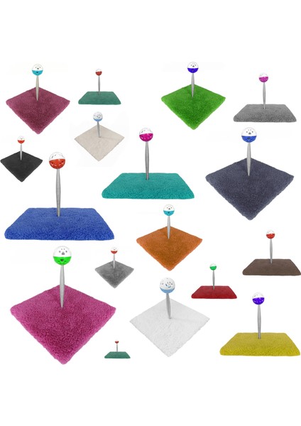Yaylı Toplu Hacıyatmaz Kedi Aktivite Oyuncağı 16-20 cm Renkli
