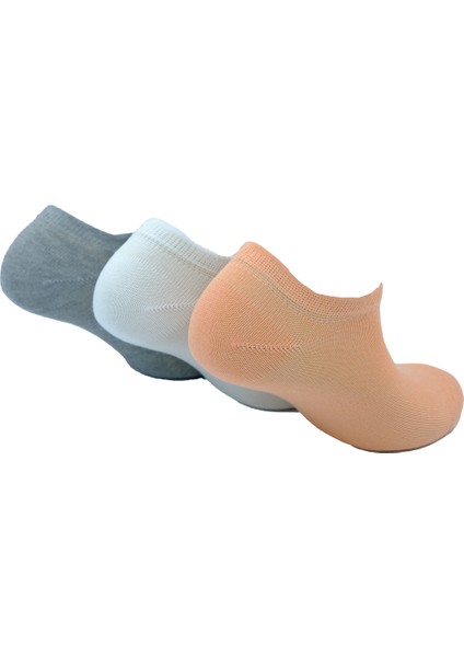 Kadın Bambu Patik Çorap - 3'lü Paket (Beden 36-41)