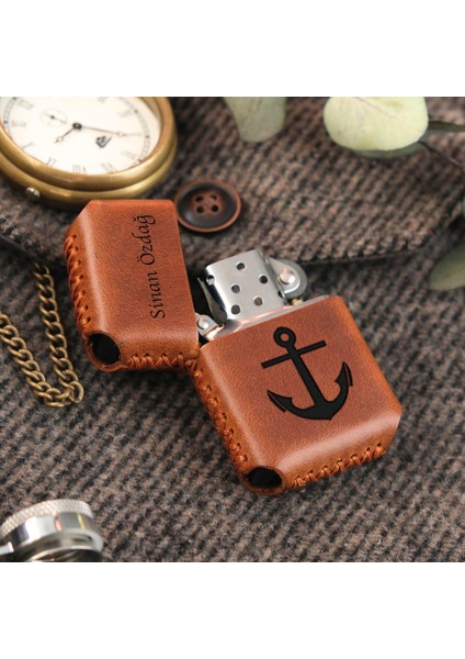 İsme Özel Benzinli Çakmak Hakiki Deri El Yapımı Zippo Tarzı Çakmak Kişiye Özel Çakmak Deri Kaplama Benzinli Erkek Çakmak Hediyelik Çakmak Doğum Günü Yıl Dönümü Hediyesi fırsatları