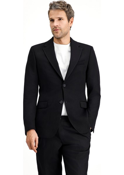 Slim Fit Dar Kesim Klasik Ceket