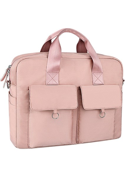 Bilgisayar Çantası Taşınabilir Fermuarlı Omuz Laptop Çantası-Pembe (Yurt Dışından) fiyatları