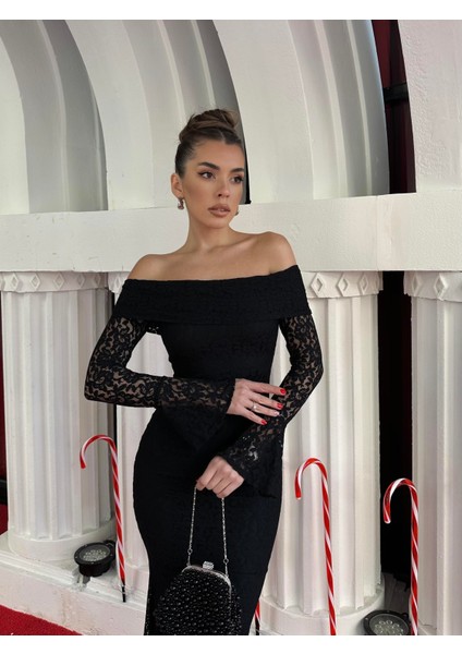 Madonna Yaka Tasarım Dantel Elbise fiyatları