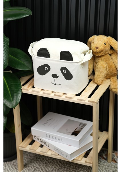 3'lü Tilki-Ayı-Panda Dikdörten Oyuncak Organizer Sepeti Seti fırsatları