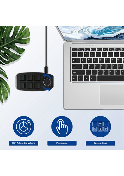 Photoshop Siyah Için USB Özel Programlama Makro Düğme Klavye 6 Tuş (Yurt Dışından) modelleri