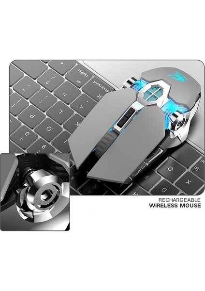Kablosuz Fare 2,4 Ghz Şarj Edilebilir 3 Hız Ayarlanabilir 2400 Dpı, Gri (Yurt Dışından) fiyatları