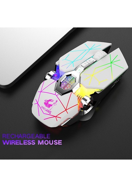 Kablosuz Fare 2,4 Ghz Şarj Edilebilir 3 Hız Ayarlanabilir 2400 Dpı, Gri (Yurt Dışından) modelleri